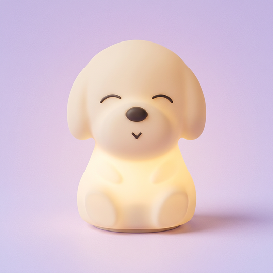 Hund silikone natlampe